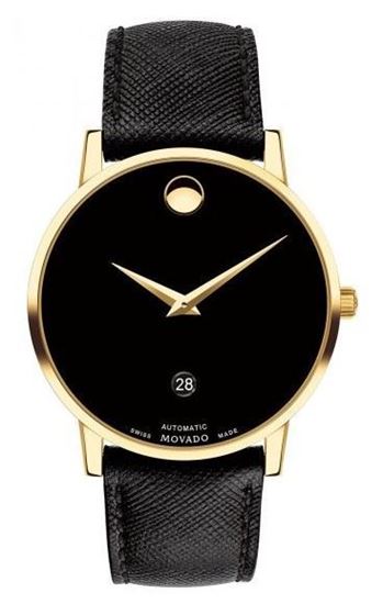 Picture of Movado Museum Classic Black Dial Leather Watch